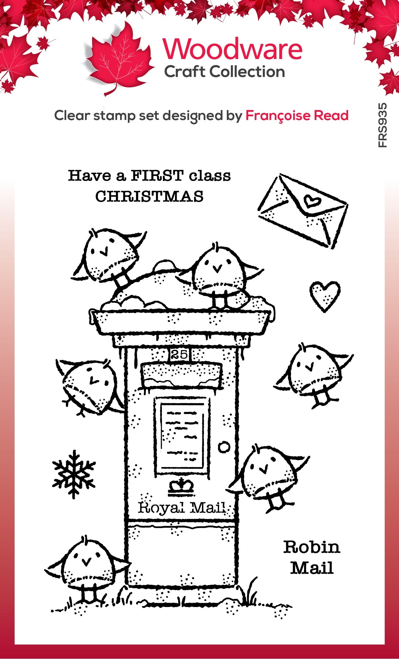 Robin Post - Clear Stamp - Woodware Craft Collection - 4X6