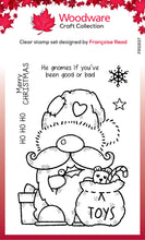 Santa Gnome - Clear Stamp - Woodware Craft Collection - 4X6