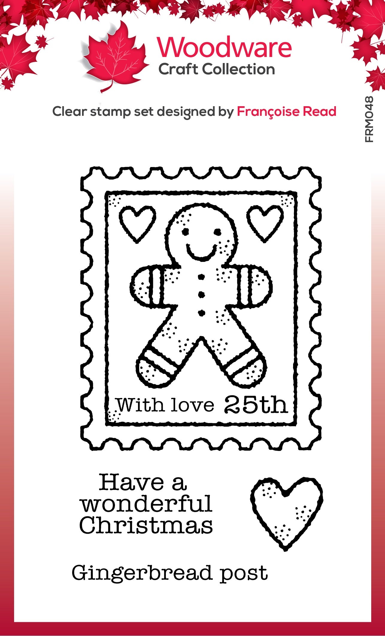 Gingerbread Stamp - Clear Stamp - Woodware Craft Collection  - 3X4