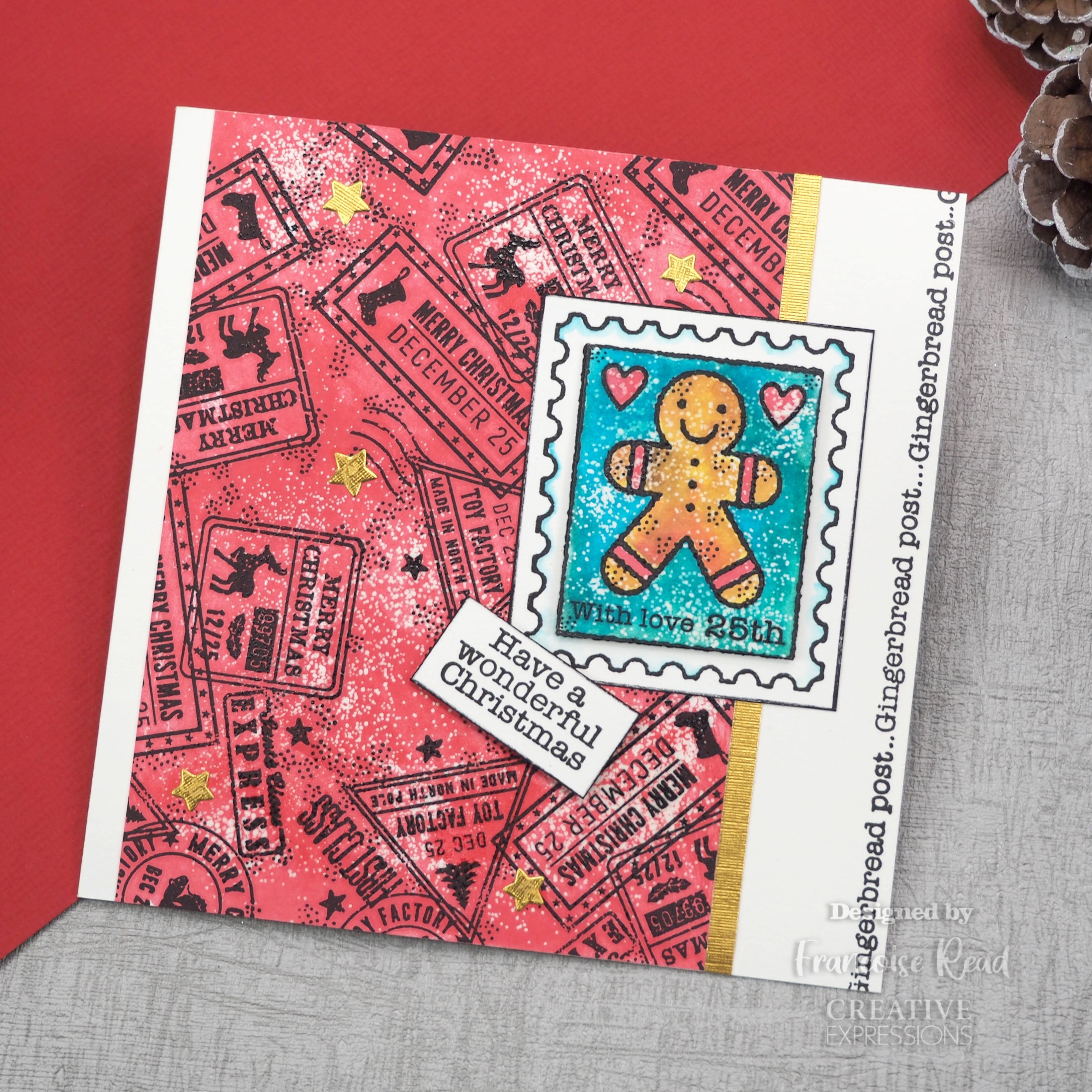 Gingerbread Stamp - Clear Stamp - Woodware Craft Collection  - 3X4