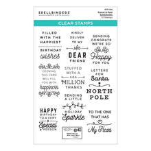 Parcel & Post Sentiments - Clear Stamp Set - Spellbinders