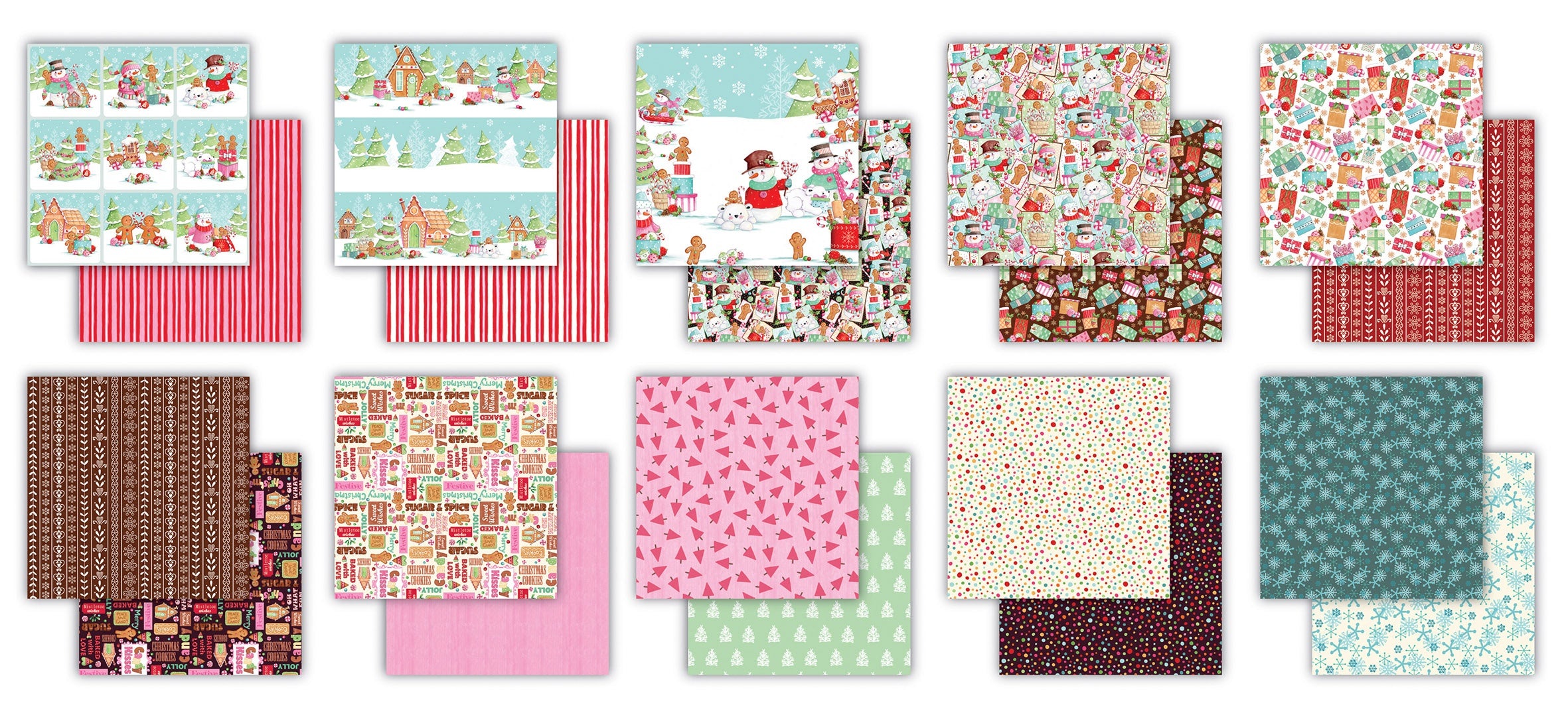 Paper Pad 6x6 - 40 Pages - Double Sided - Candy Christmas - Craft Consortium