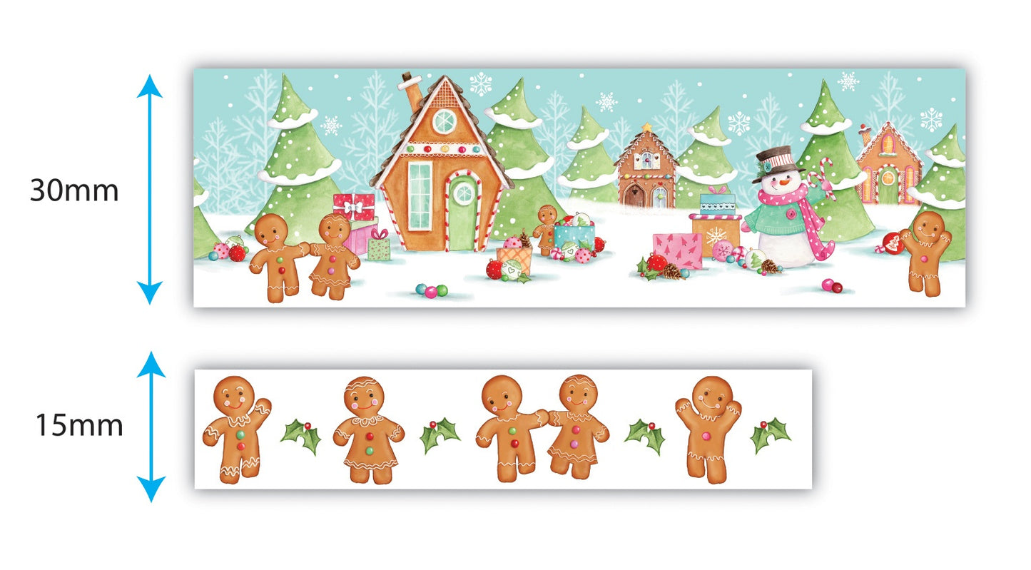 Washi Tape - 2 Pieces - Candy Christmas - Craft Consortium