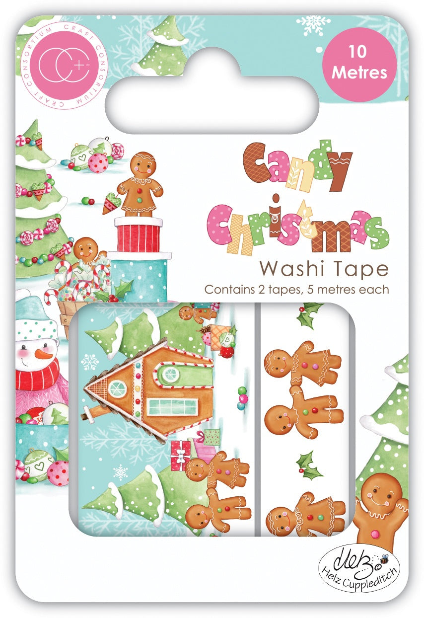 Washi Tape - 2 Pieces - Candy Christmas - Craft Consortium