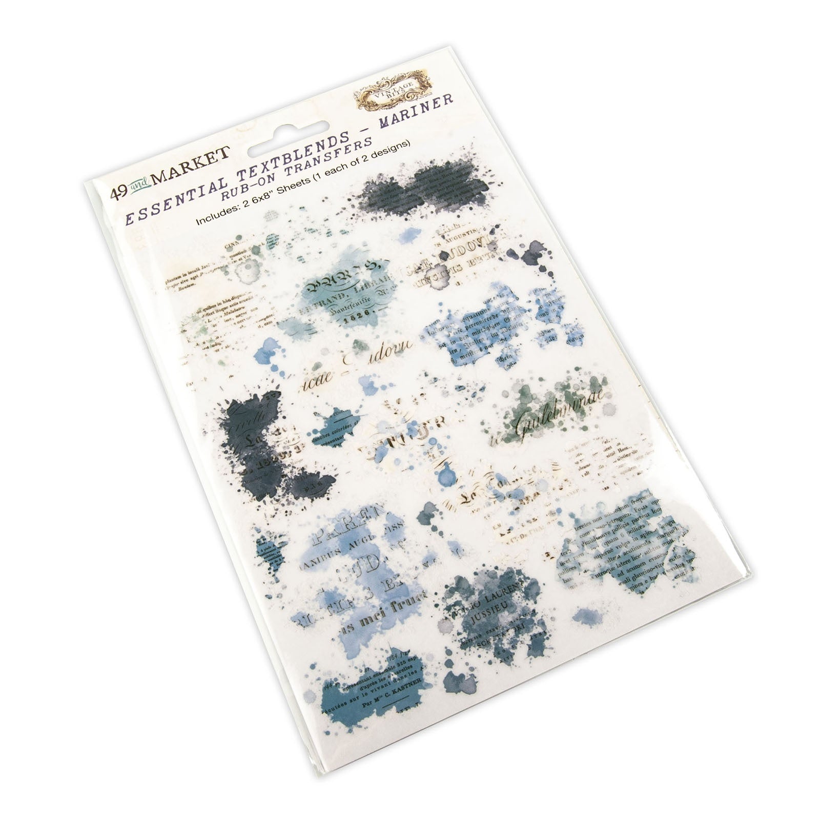 Rub-ons - Essential Textblends - Mariner - 49 And Market