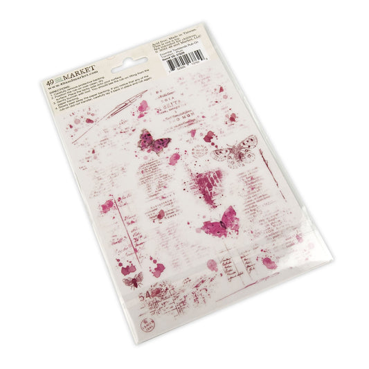 Rub-ons - Essential Textblends - Plum - 49 And Market