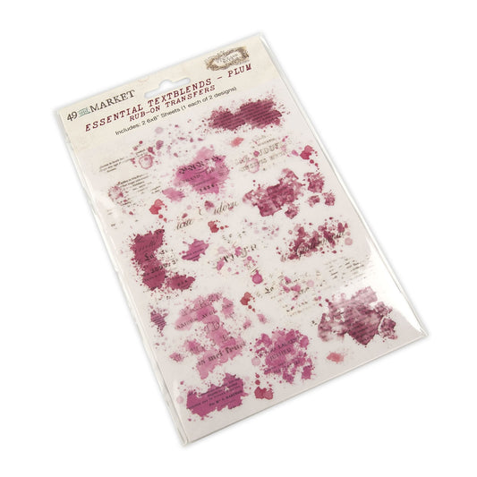 Rub-ons - Essential Textblends - Plum - 49 And Market