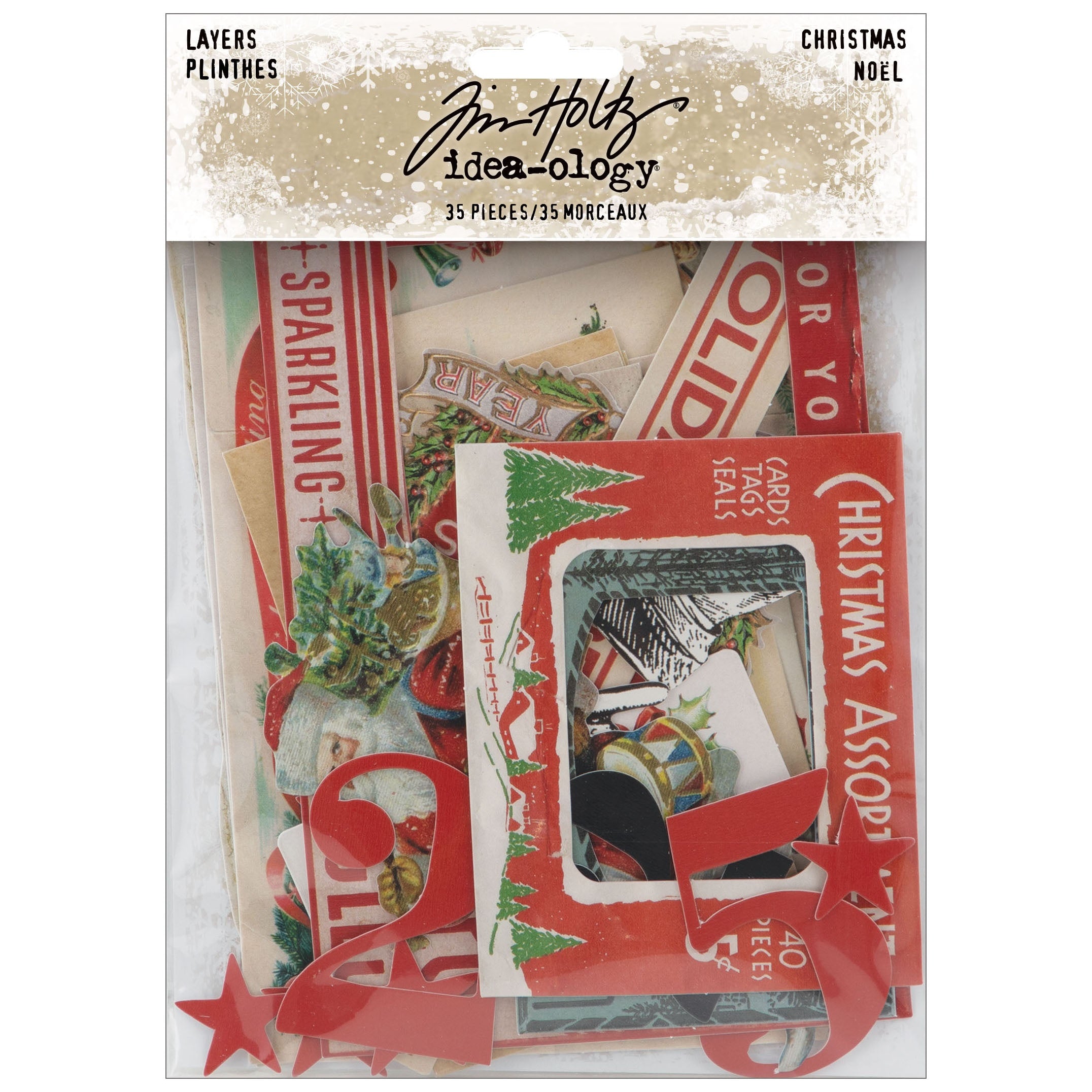 LAYERS 35 Pcs - CHRISTMAS - IDEA-OLOGY - Tim Holtz