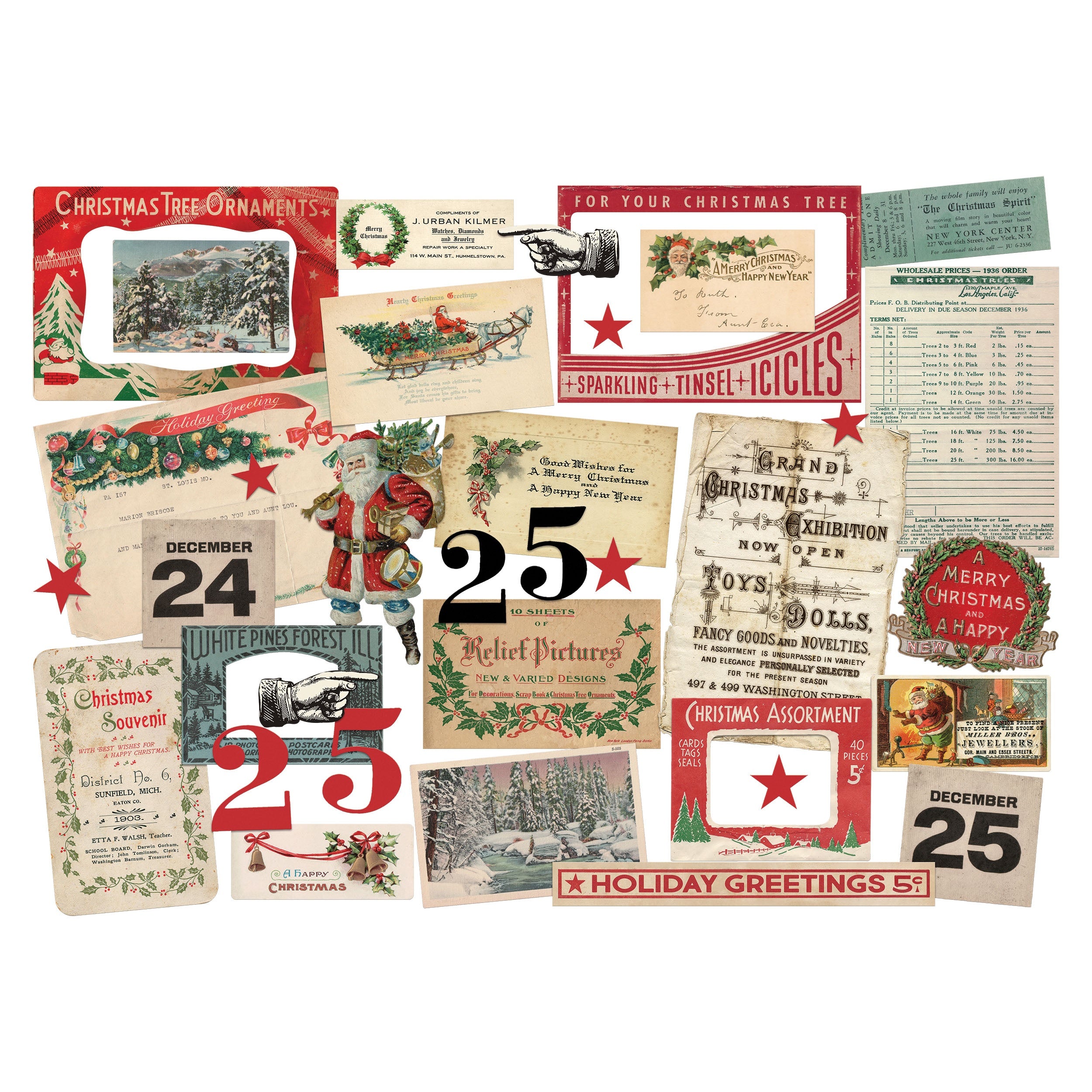 LAYERS 35 Pcs - CHRISTMAS - IDEA-OLOGY - Tim Holtz