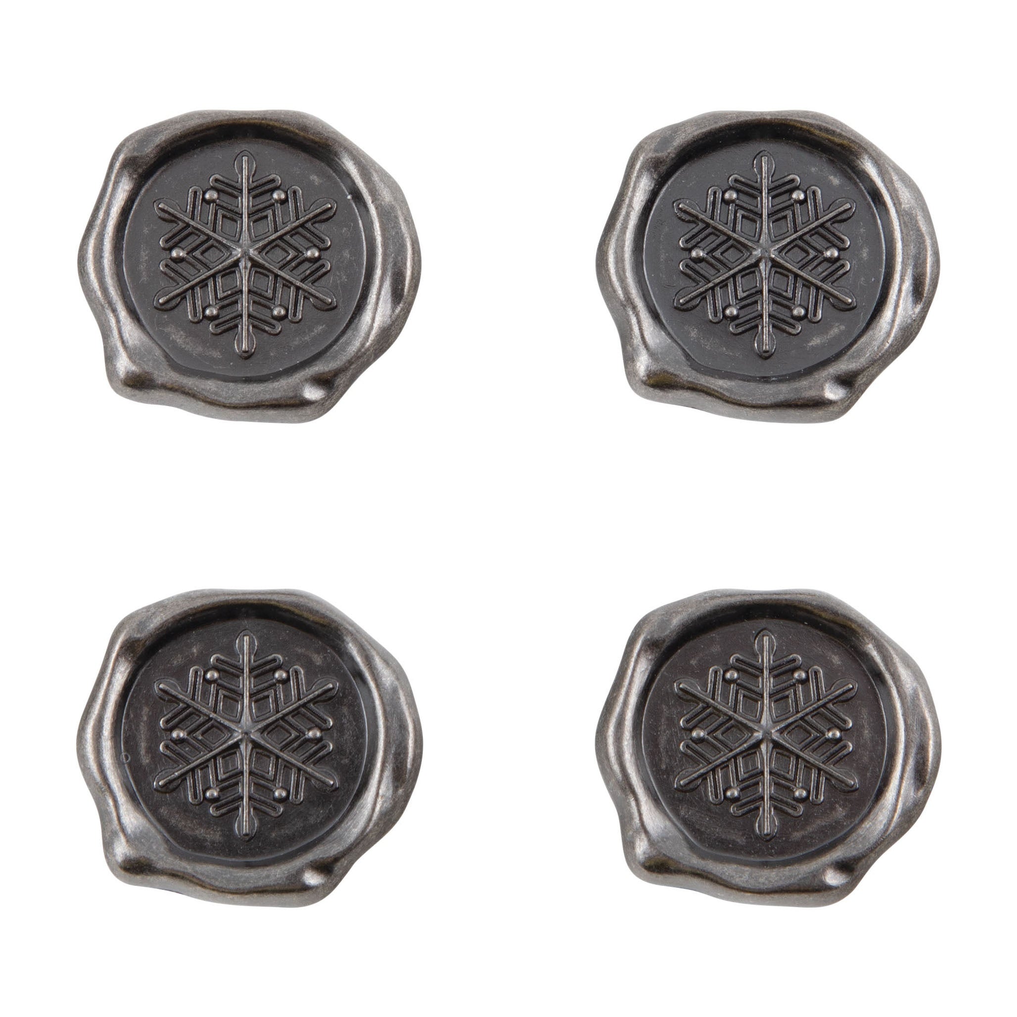 Metal Shape Seals - 4 Pcs- Christmas - Idea-Ology - Tim Holtz
