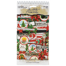 4.5X8.5 Spiral Bound Sticker Book - Christmas - Idea-Ology - Tim Holtz