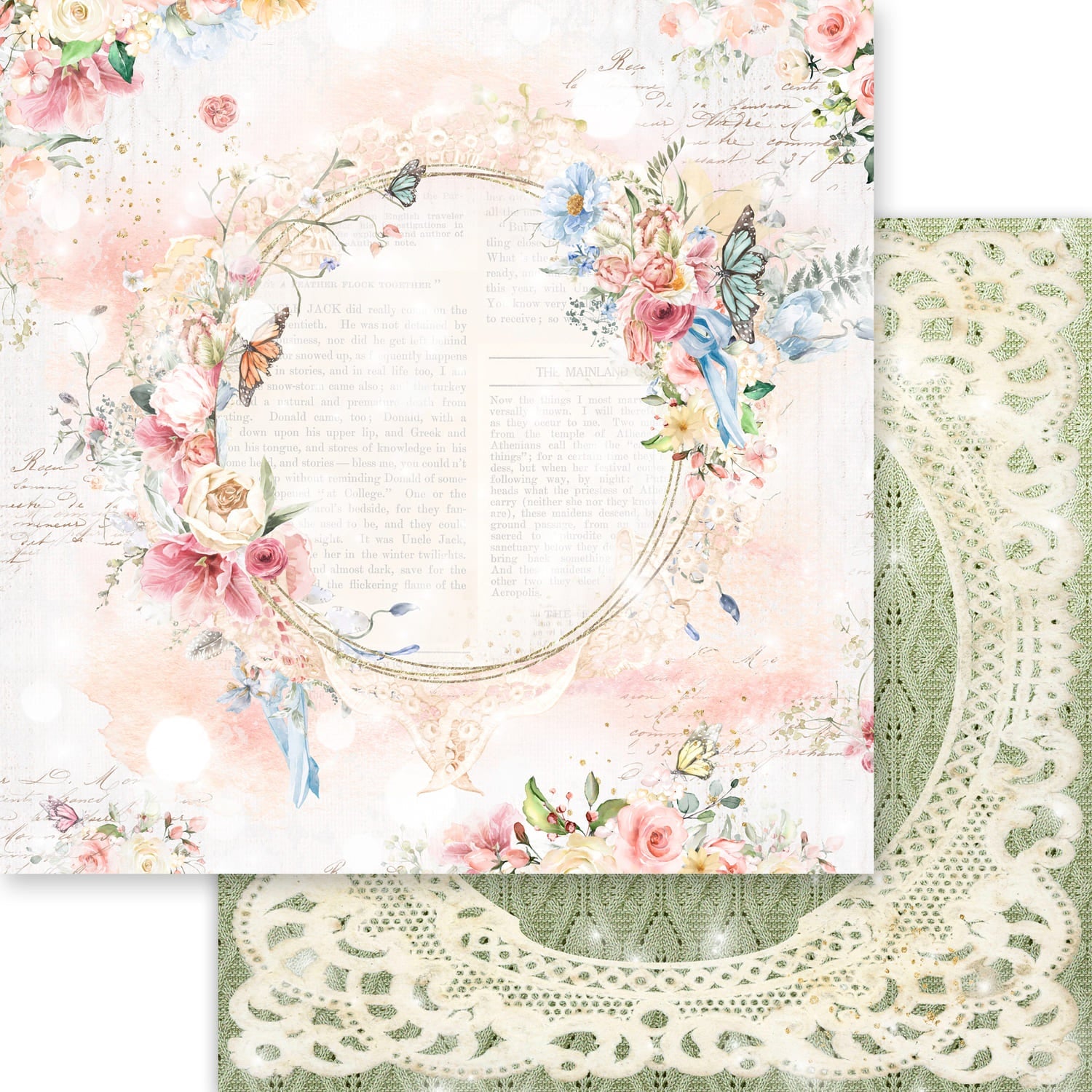 12x12 - Dusty Rose - Asuka Studio - Double Sided Paper