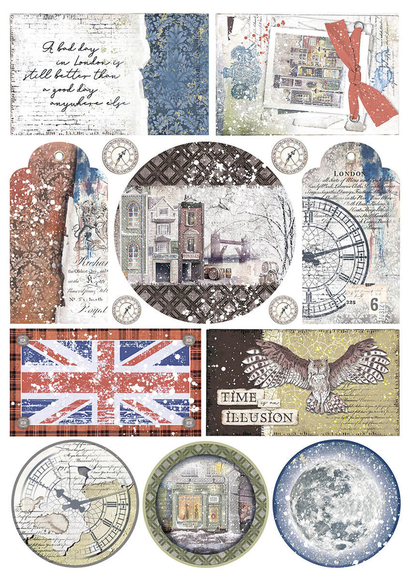 London's Calling - Creative Pad A4 - 9/Pkg + 1 Free deluxe sheet - Ciao Bella