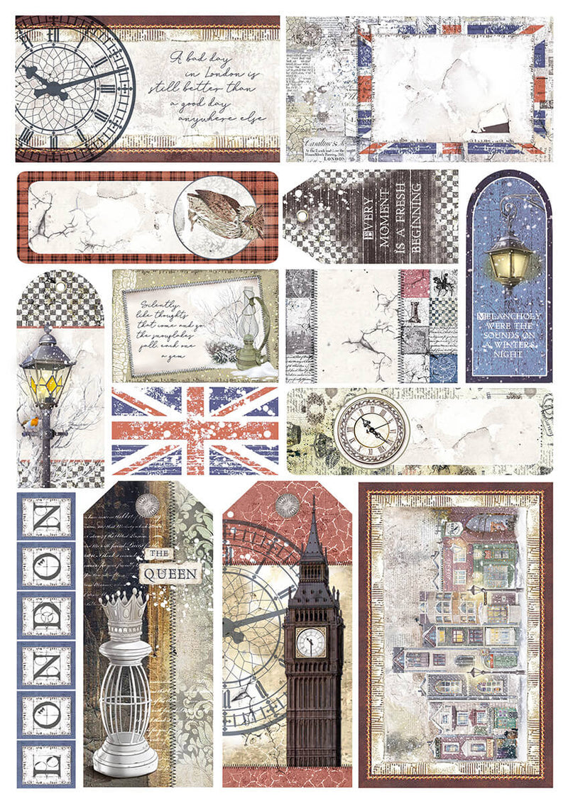 London's Calling - Creative Pad A4 - 9/Pkg + 1 Free deluxe sheet - Ciao Bella