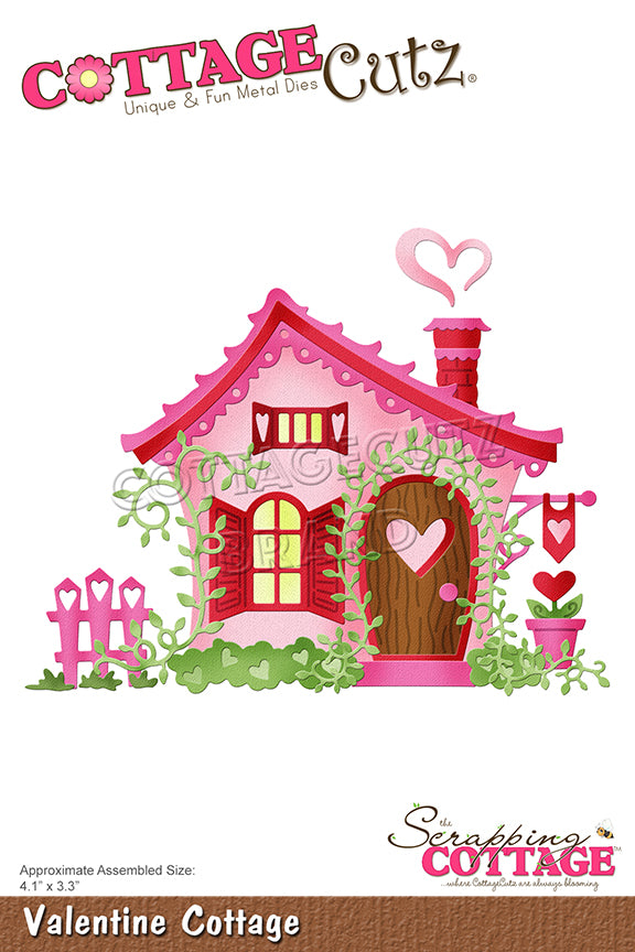 4x6 Valentine Cottage - Die - Cottage Cutz