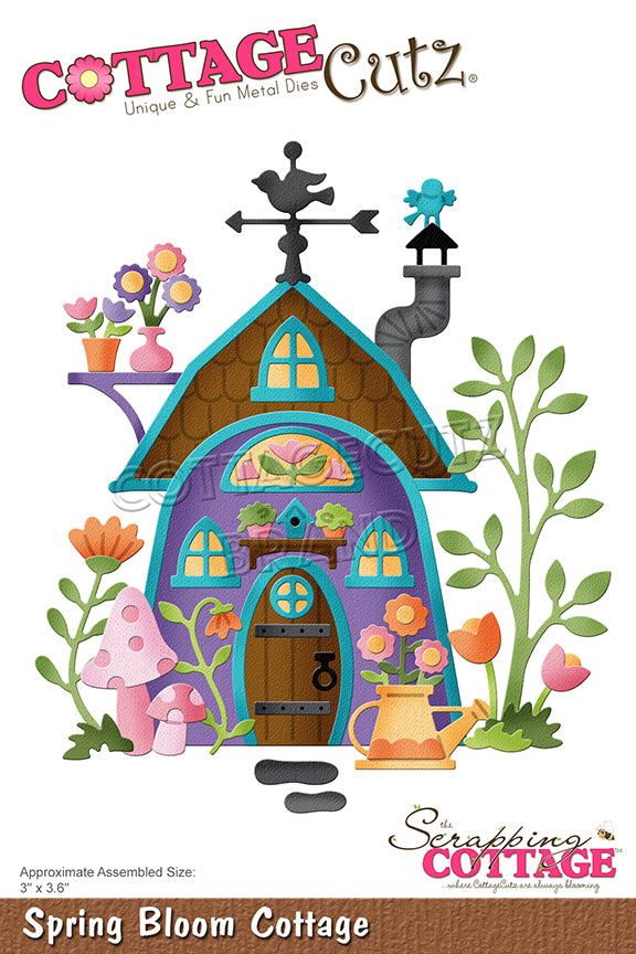 4x6 Spring Bloom Cottage - Die - Cottage Cutz