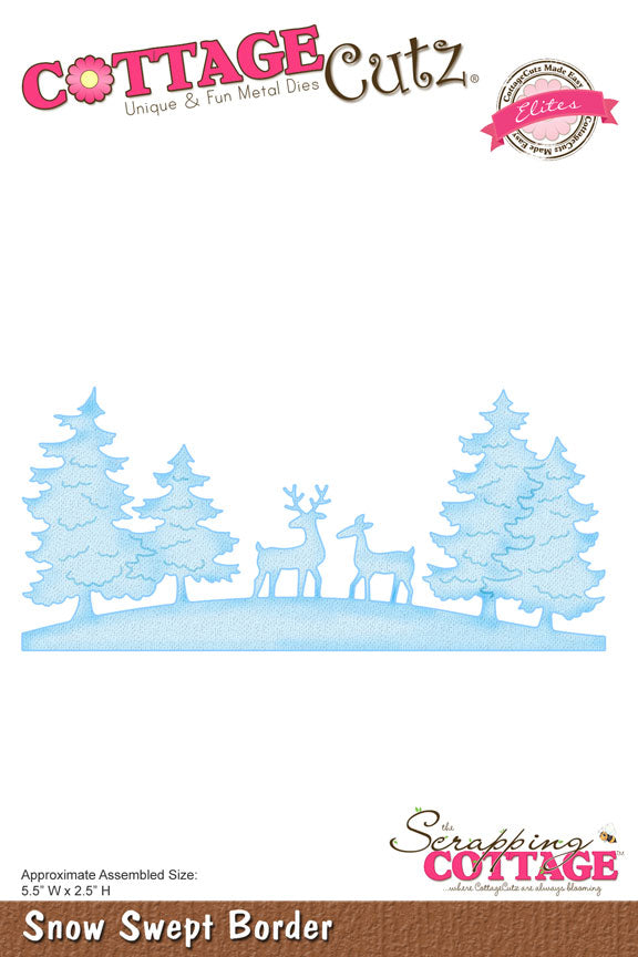 4x6 Snow Swept Border - Die - Cottage Cutz