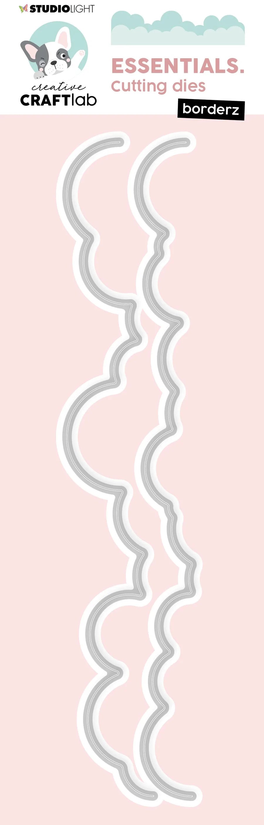8x2 Clouds Cutting Die - Border - Essentials - Studio Light