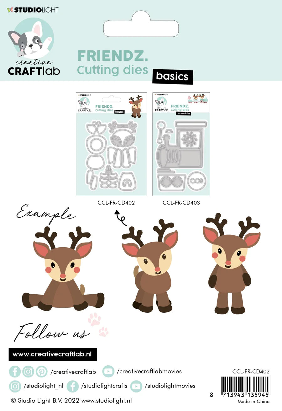 5x3 Cutting Die - Reindeer Rudi - Friendz - Studio Light