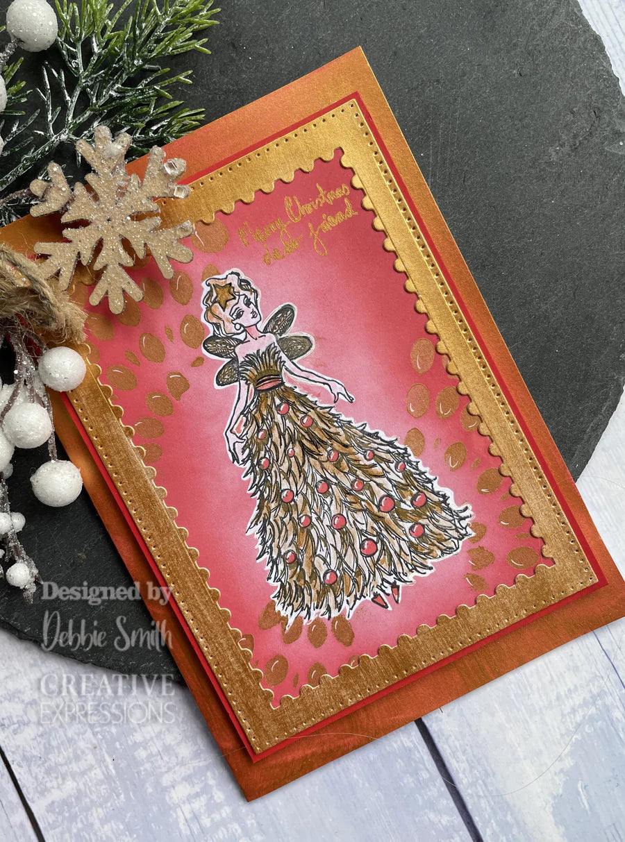 6x4 Clear Stamp Set - Christmas Tree Fairy - Jane Davenport - Creative Expressions