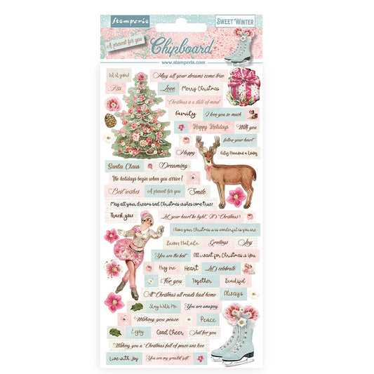 Sweet Winter - Adhesive Chipboard 6x12 Inch - Stamperia