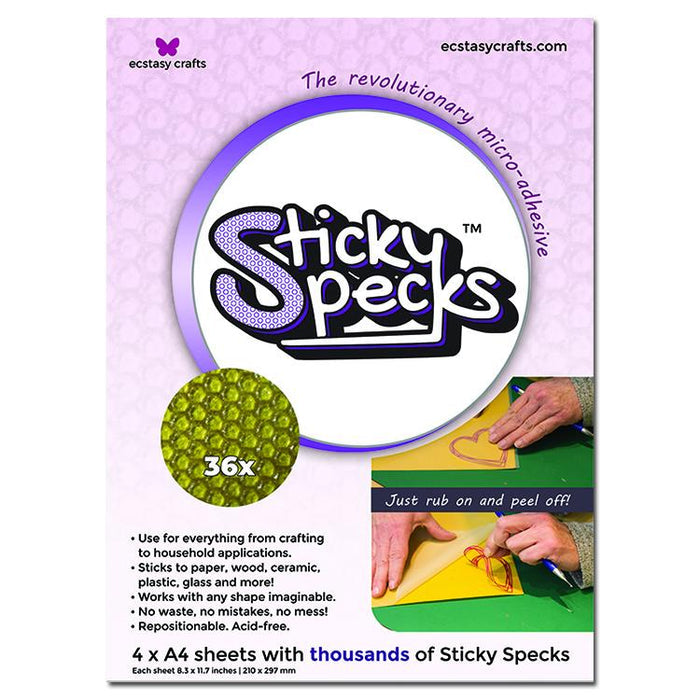A4 - Sticky Specks Micro Adhesive - 4 Sheets - Ecstasy Crafts