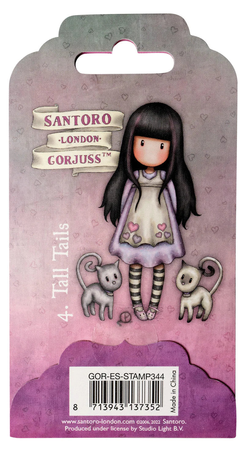 Tall Tails - Gorjuss - 2.2 x 3.5 inch Cling Stamp - Studio Light