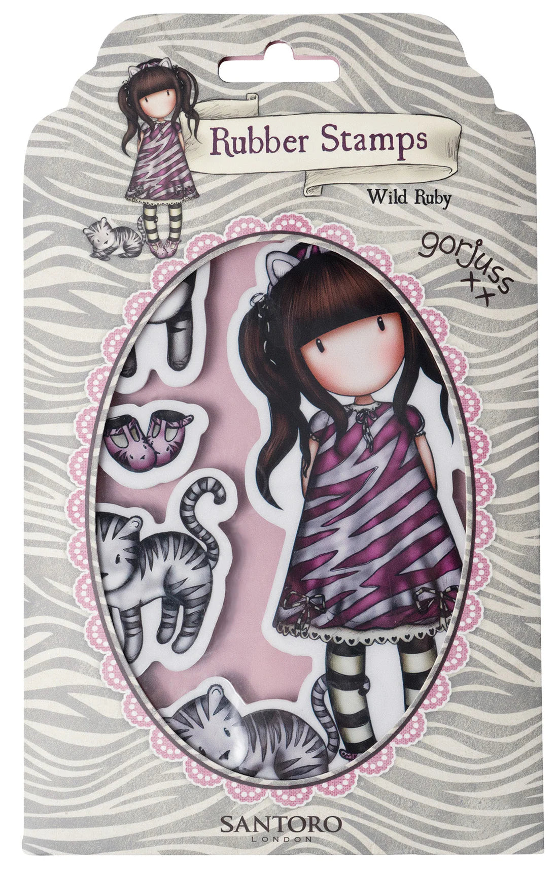 Wild Ruby - Gorjuss - 4.7 x 6.7 inch - Cling Stamp - Studio Light