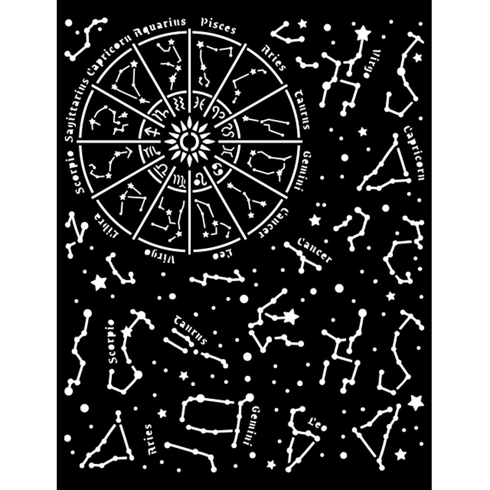Cosmos Infinity - Stencil - Constellation  - 8X10 Inch - Stamperia