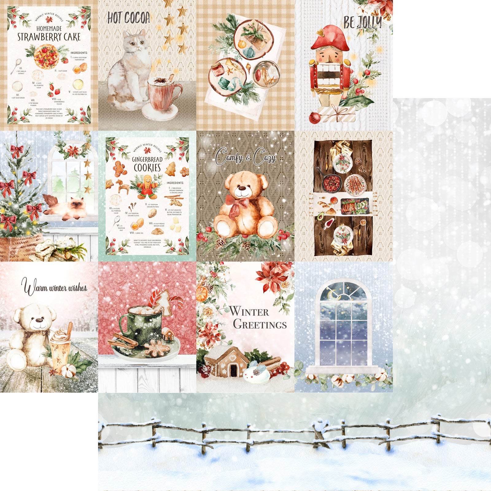 12x12 Paper Collection Pack - Home for the Holidays - Memory Place - Asuka Studio