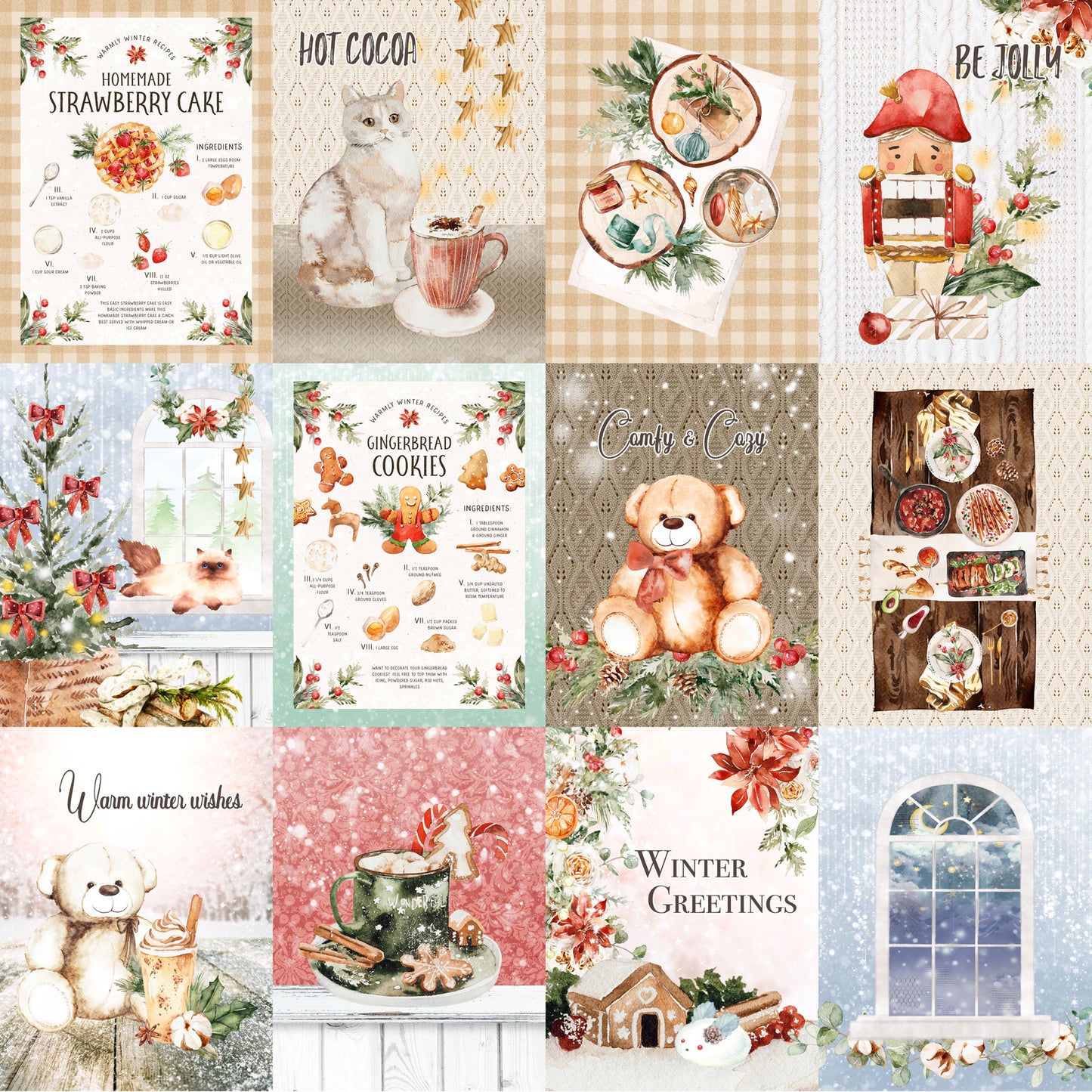12x12 Paper Collection Pack - Home for the Holidays - Memory Place - Asuka Studio