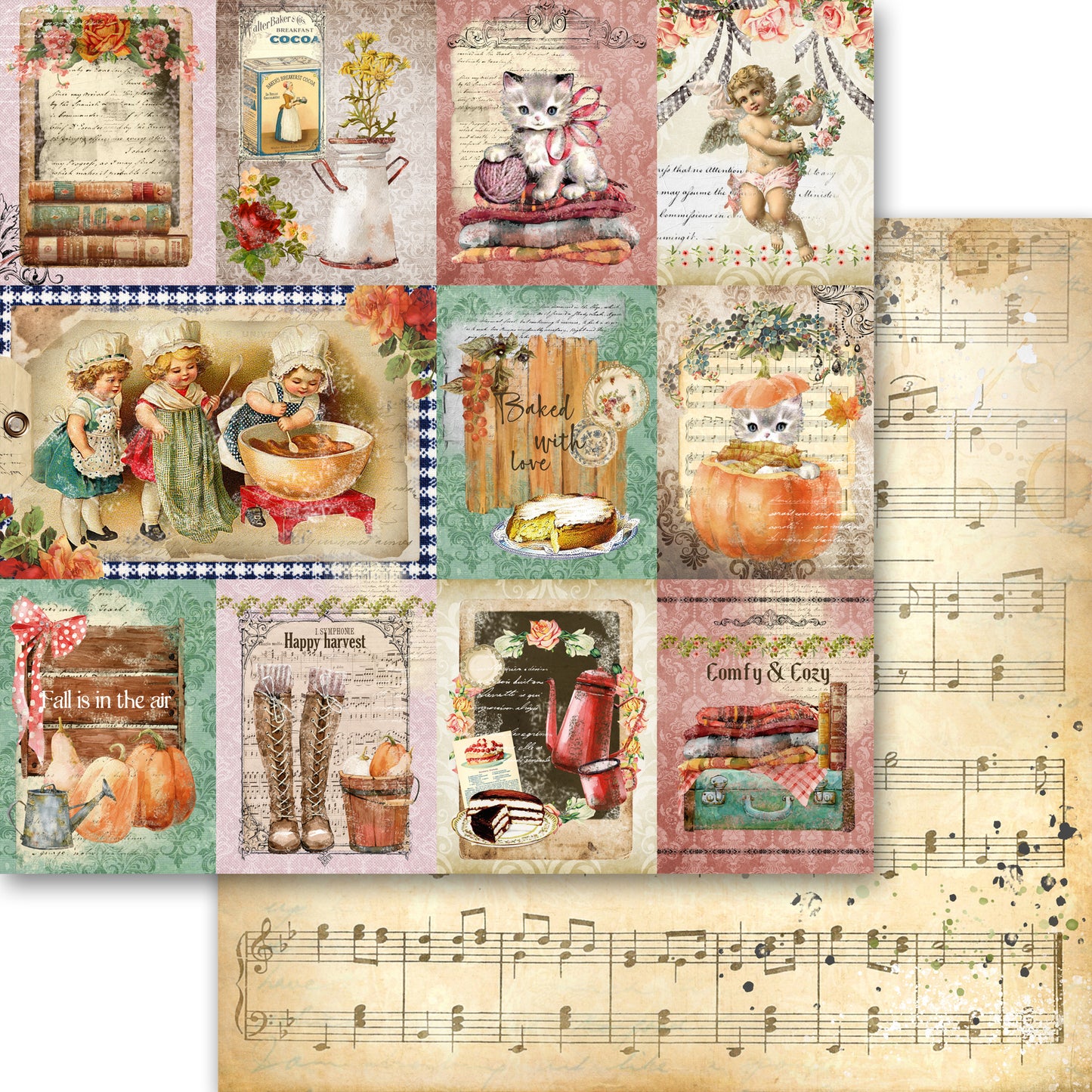 12x12 Paper Pack Collection - Fall Is In The Air - Memory Place - Asuka Studio