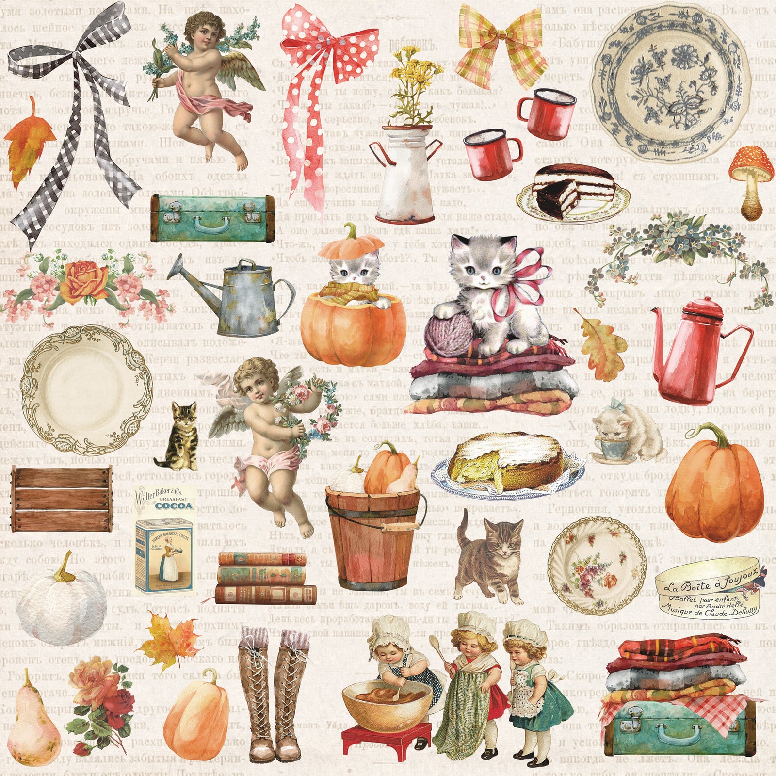 12x12 Paper Pack Collection - Fall Is In The Air - Memory Place - Asuka Studio