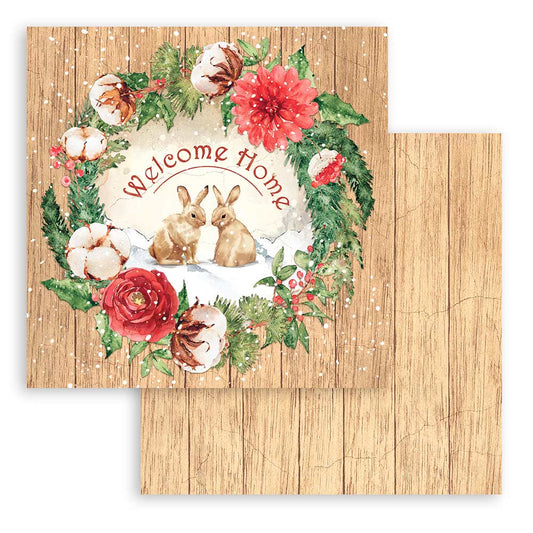 Home For The Holidays - 12x12 Inch - Double Sided Paper Pad  - Stamperia