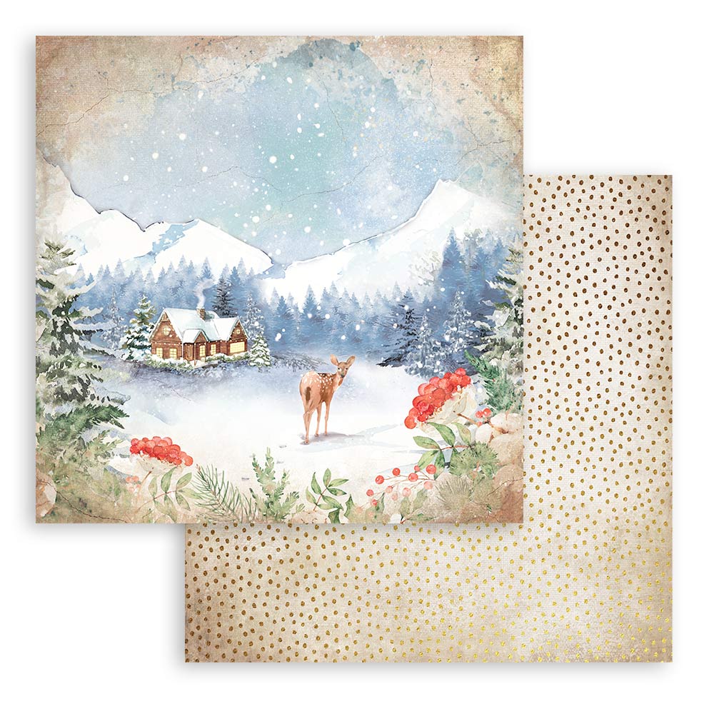 Home For The Holidays - 12x12 Inch - Double Sided Paper Pad  - Stamperia