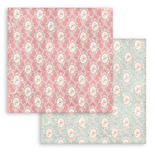 12x12 Inch - Background Selection - Rose Parfum - Scrapbooking Pad - Stamperia