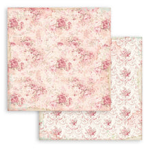 8x8 Inch - Background Selection - Rose Parfum - Scrapbooking Pad - Stamperia