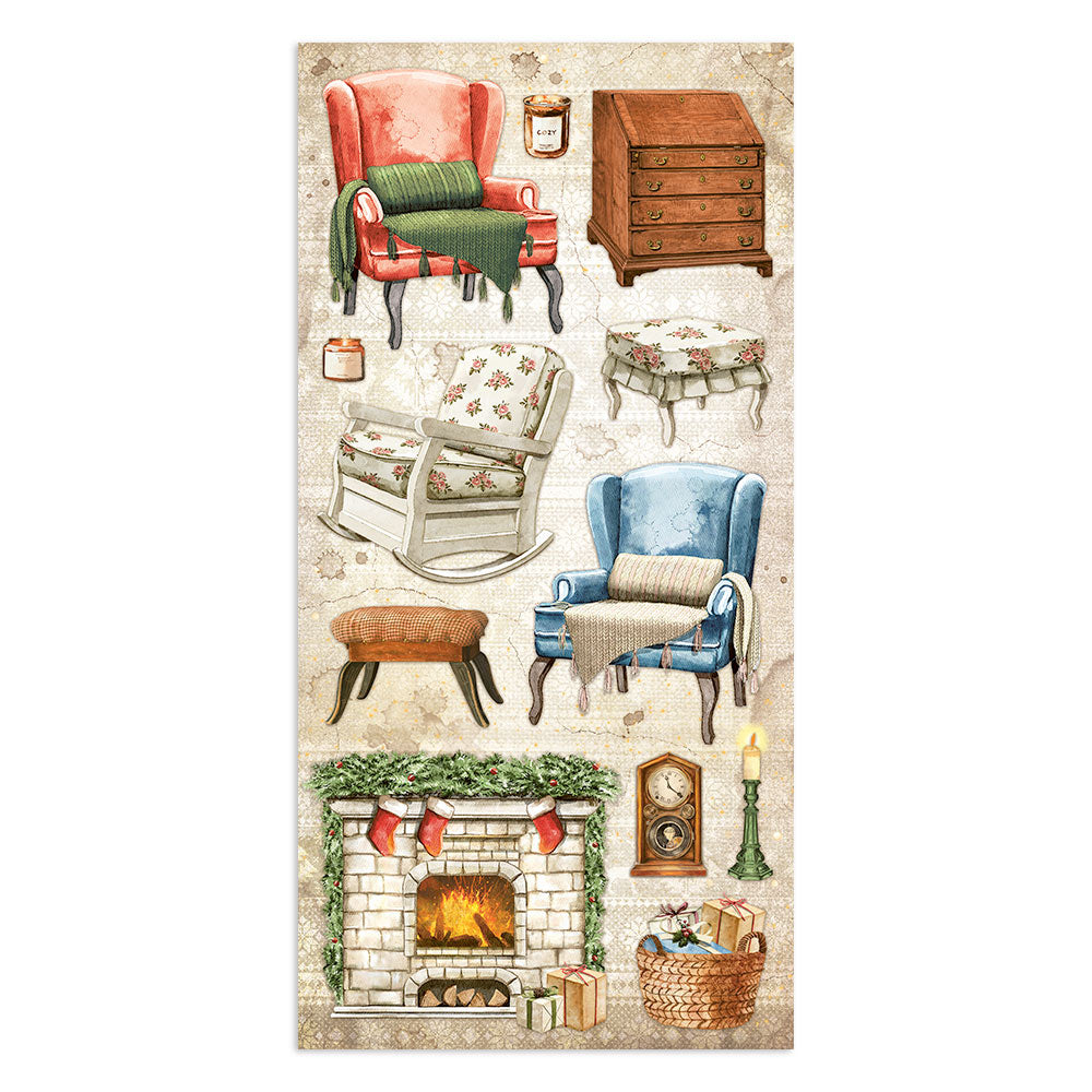 Home For The Holidays - Collectables - 6x12 Inch - Double Sided Paper - Stamperia
