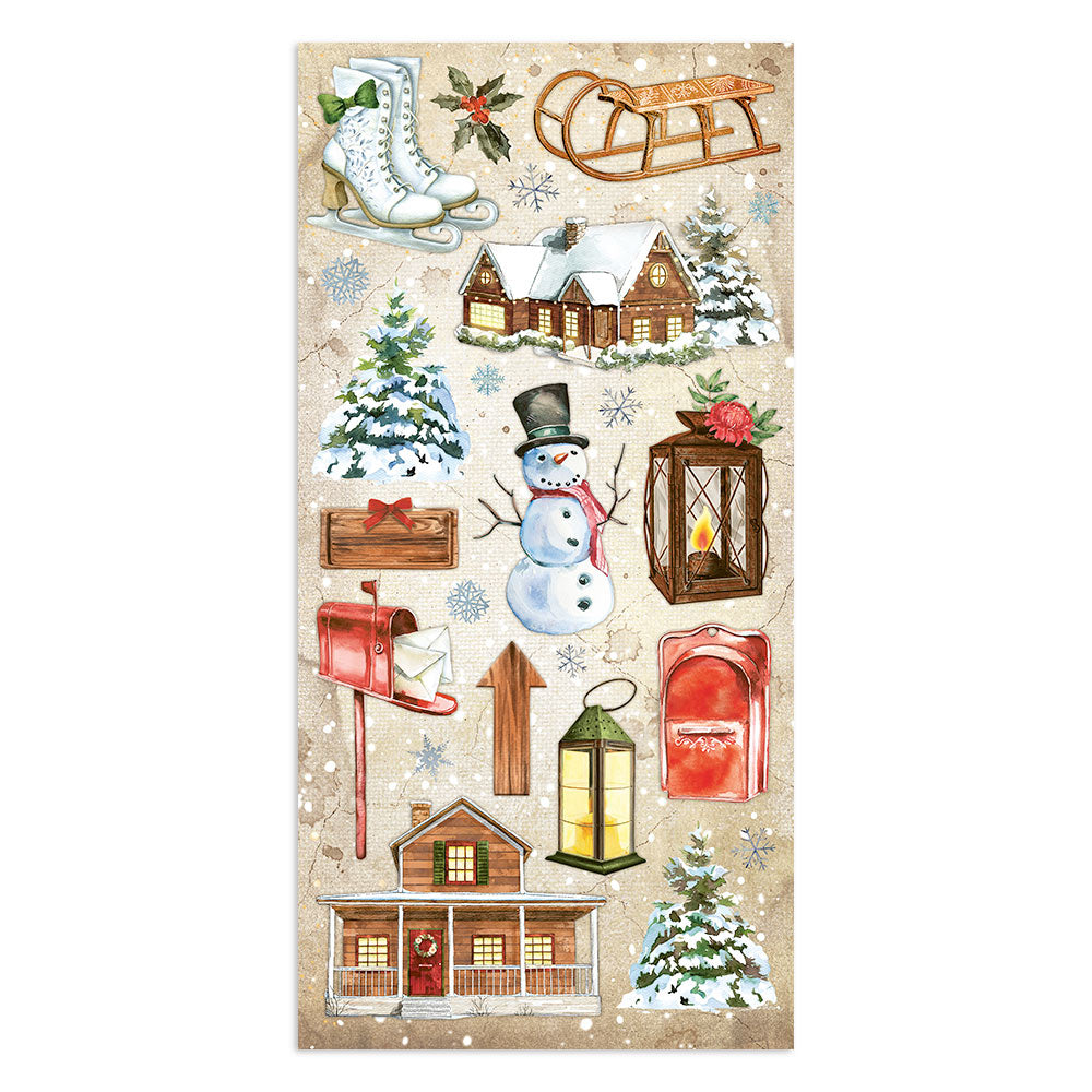 Home For The Holidays - Collectables - 6x12 Inch - Double Sided Paper - Stamperia