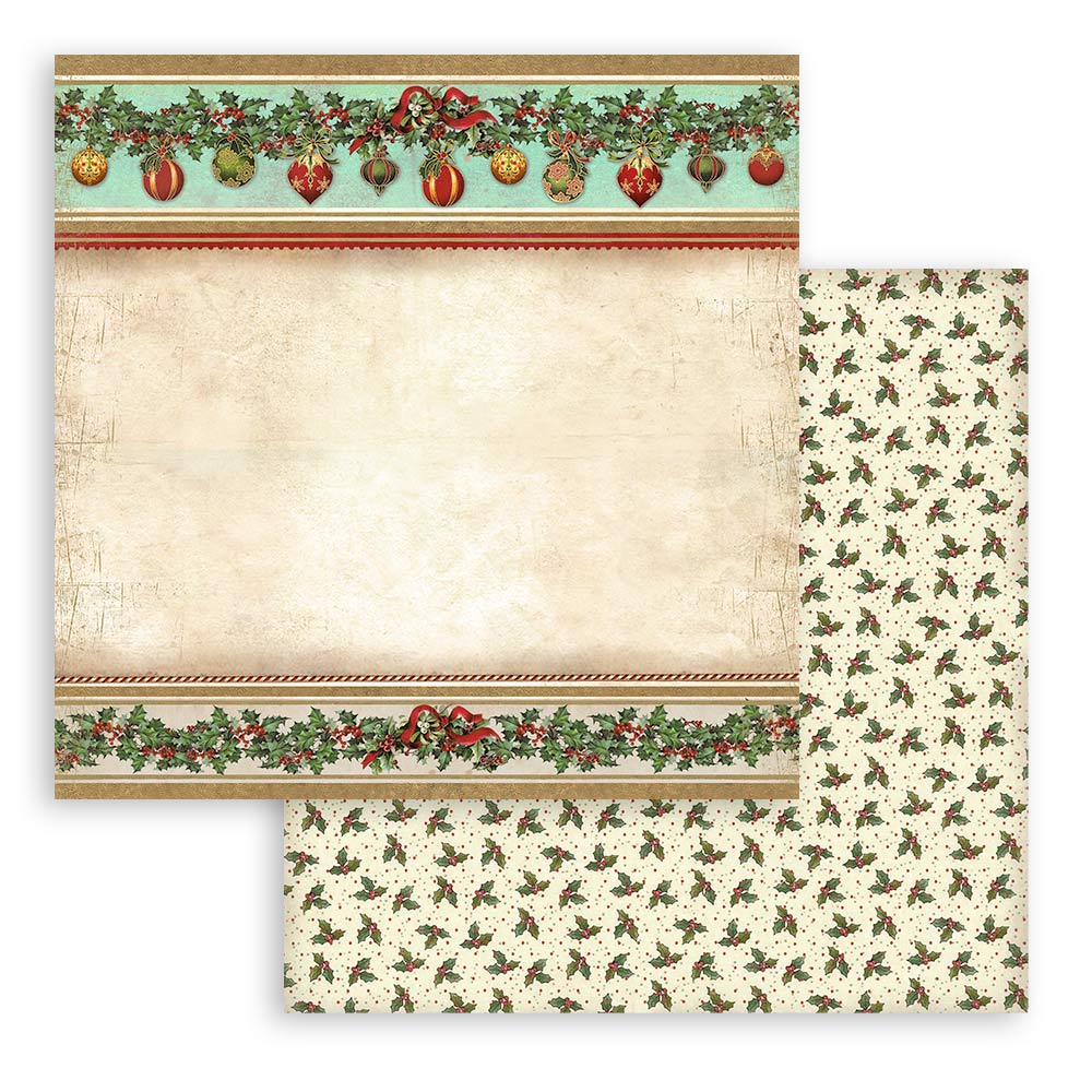 Classic Christmas - 6x6 Inch - Double Sided Paper Pad  - Stamperia
