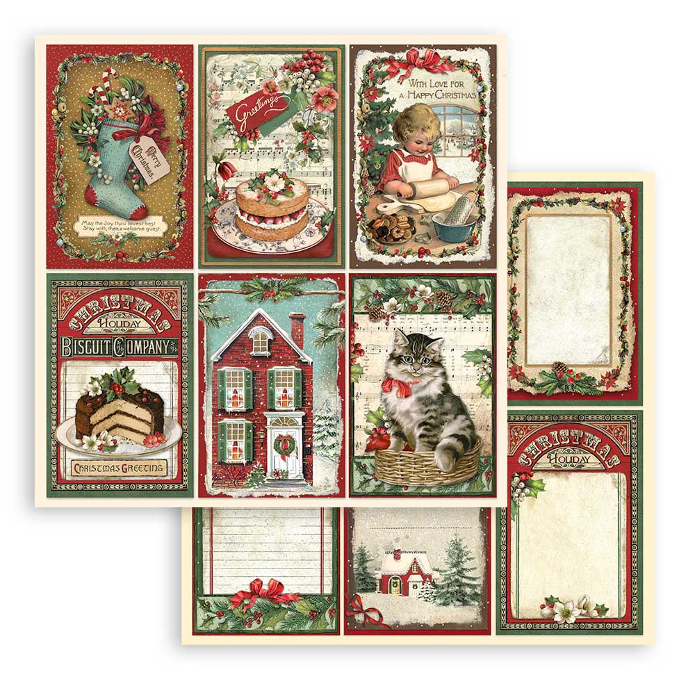 Classic Christmas - 6x6 Inch - Double Sided Paper Pad  - Stamperia