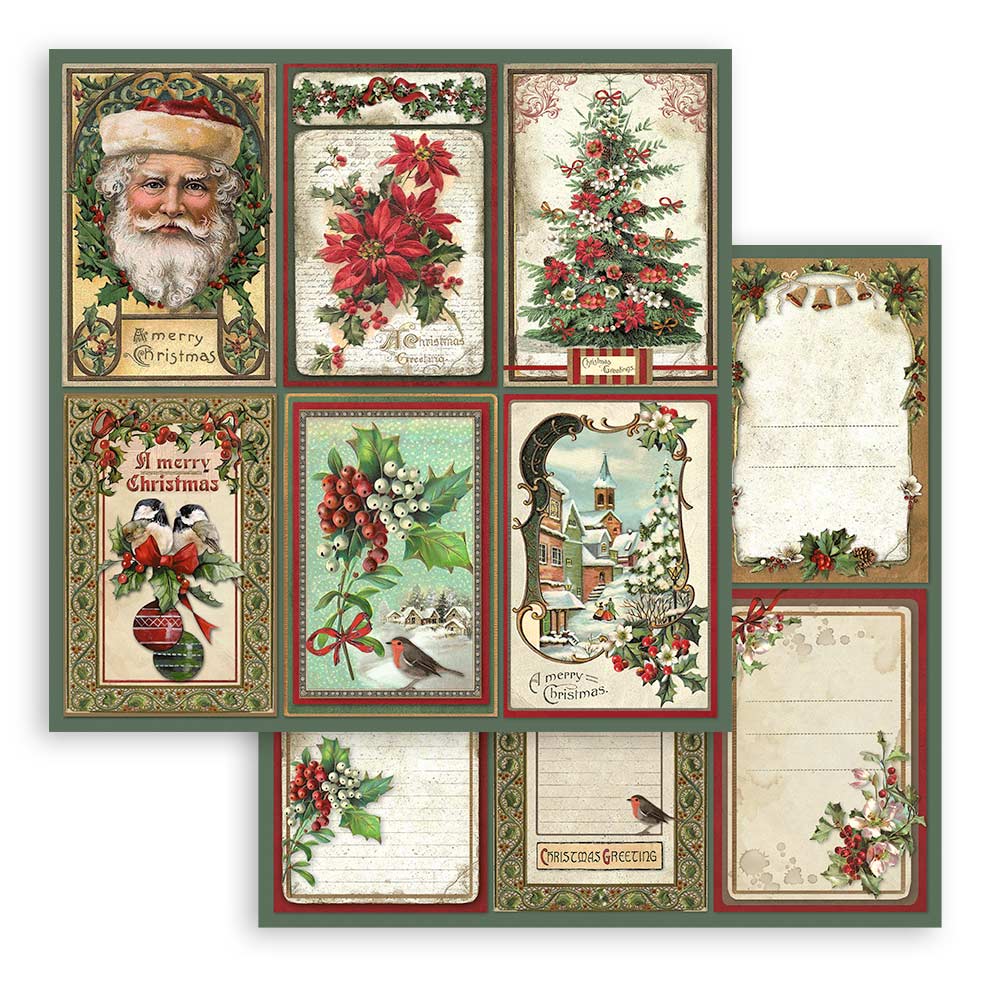 Classic Christmas - 6x6 Inch - Double Sided Paper Pad  - Stamperia