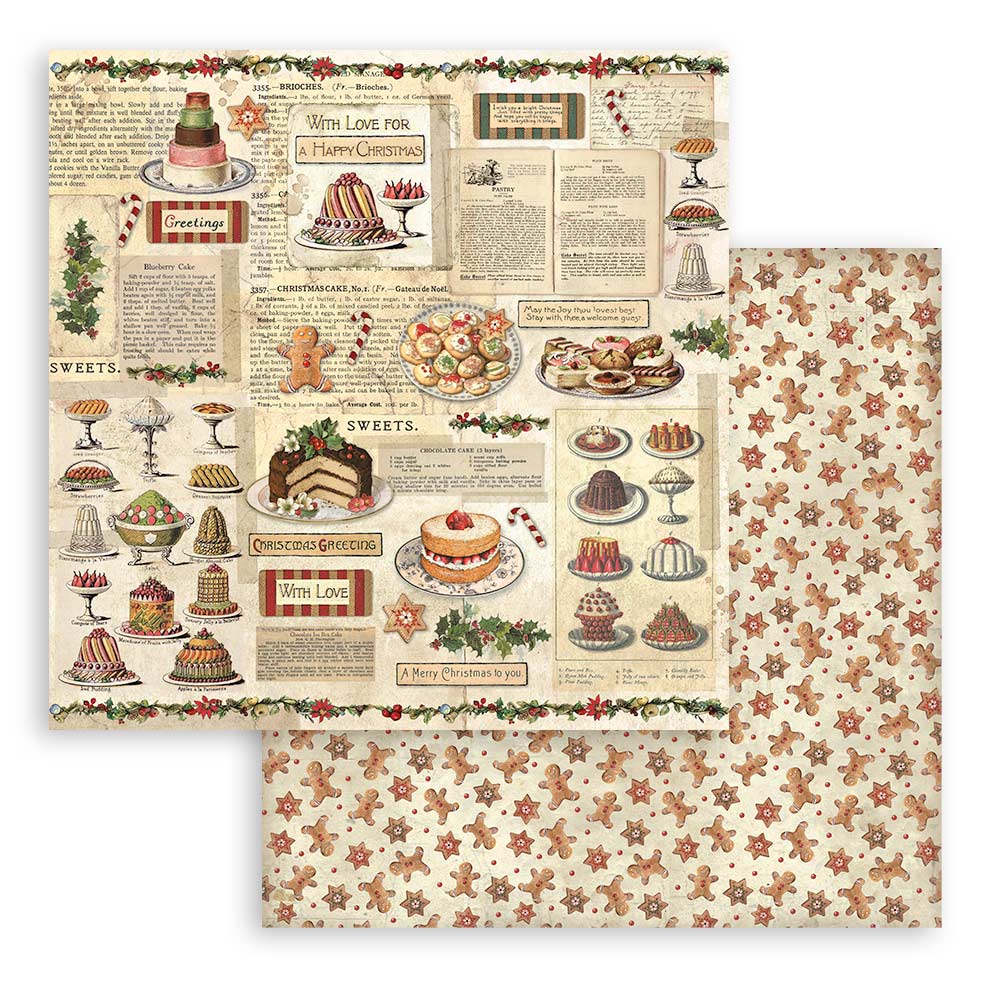 Classic Christmas - 6x6 Inch - Double Sided Paper Pad  - Stamperia