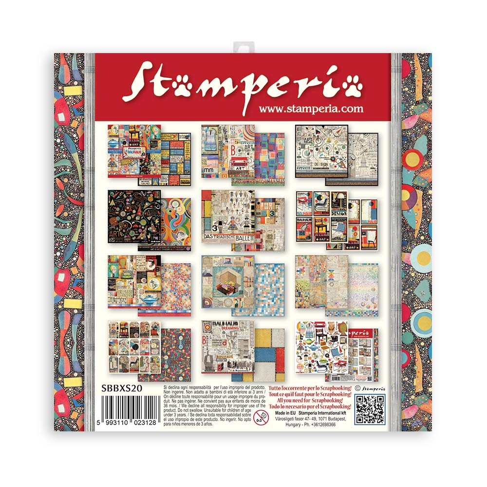 Stamperia - Bauhaus - Scrapbooking Pad - 10 Sheets  - 12x12 Inch