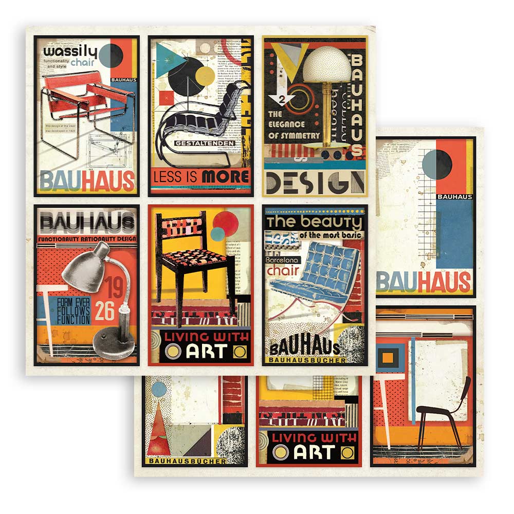 Stamperia - Bauhaus - Scrapbooking Pad - 10 Sheets  - 12x12 Inch