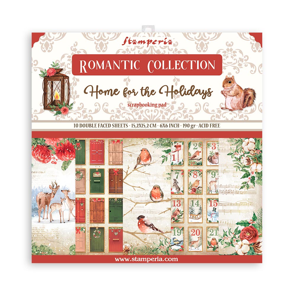 Home For The Holidays - 6x6 Inch - Double Sided Paper Pad - Stamperia