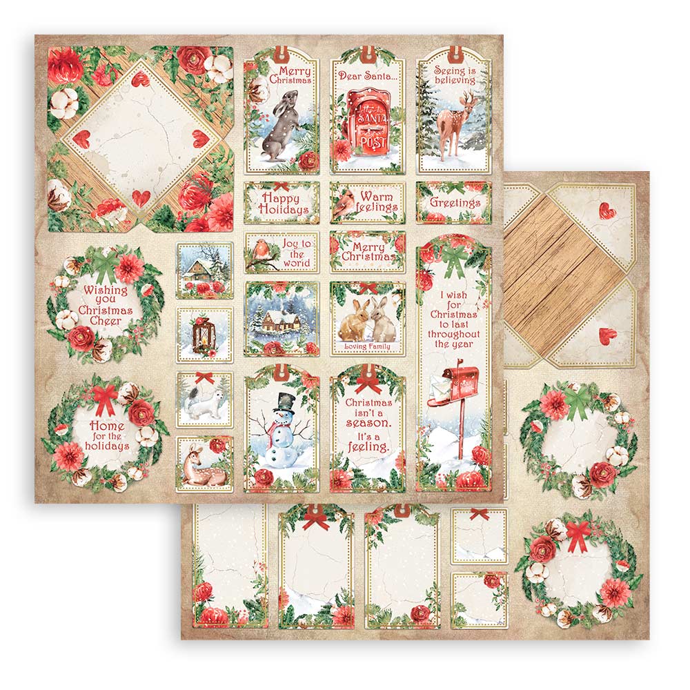 Home For The Holidays - 6x6 Inch - Double Sided Paper Pad - Stamperia