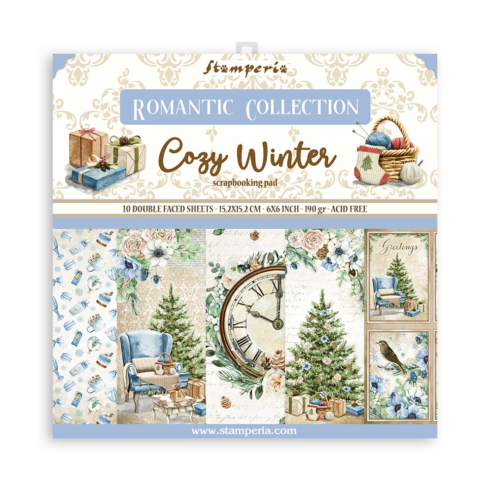 Cozy Winter - Double Sided Paper Pad 6x6 Inch - Stamperia