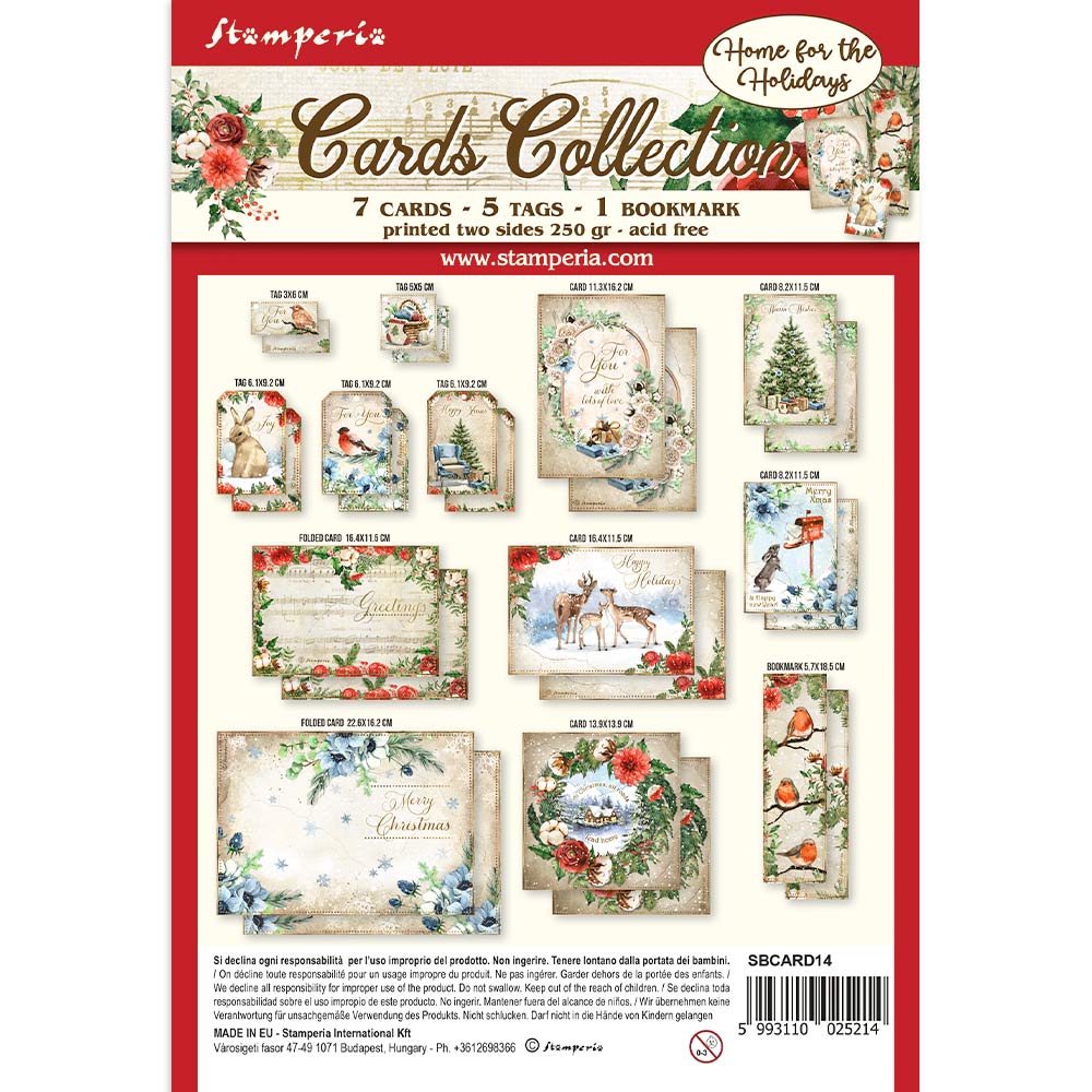 Home For The Holidays - Cards Collection - Stamperia