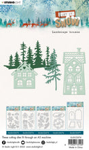6x4 Cutting Dies - Landscape Houses - Let It Snow - Studio Light